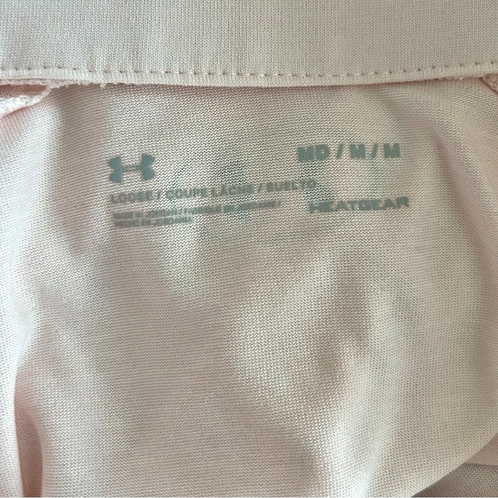 Under Armour Long-sleeve T-shirt Tech 1/2 Zip - Twist in Pink Women’s SZ Medium - Picture 5 of 7